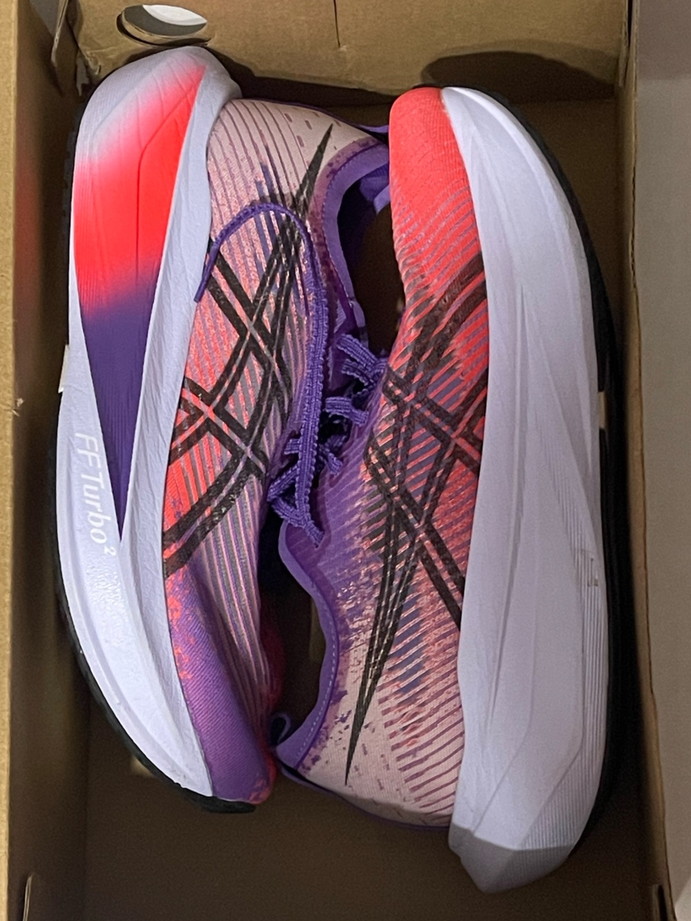 ASICS Megablast - Unisex M6/W7.5 - Edo Purple/Black - 32 Miles - No Box